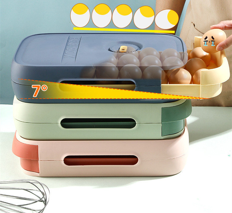 Egg Storage Box Refrigerator Special Drawer Rolling - Image 2