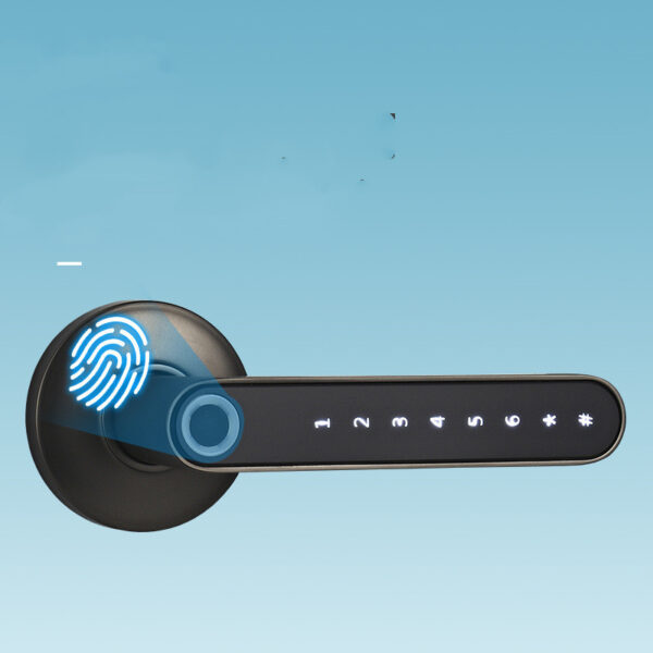 Smart Lock Fingerprint Password Electric Digital Lock  Alloy Keyless Security Door Handle For Home - Image 5